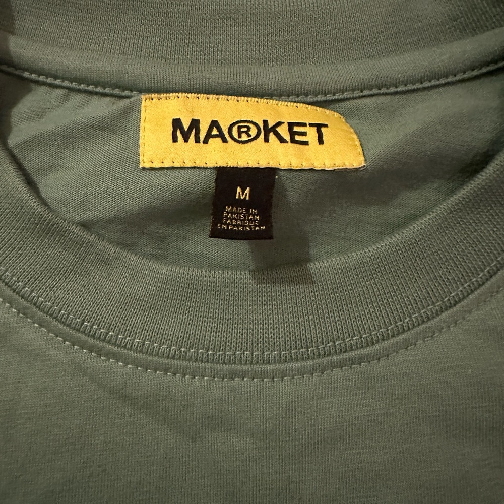 Men’s Market UO Exclusive Hackers Tee Army Green Size Medium - Picture 2 of 9